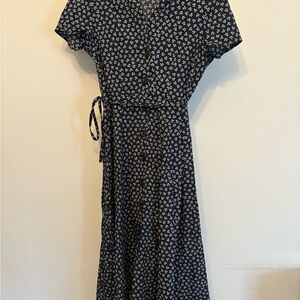 Floral Button-Down Dress